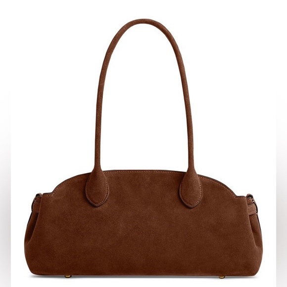 Coach Rich Brown Suede Shoulder Bag - Picture 2 of 8